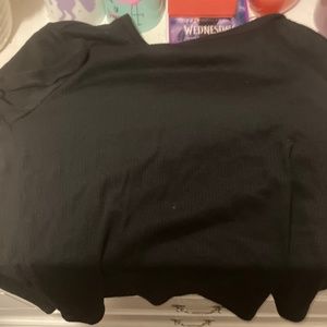 A kids black soft shirt